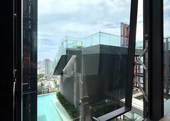 5-minwalkbts Pool-view 35th Fl Privatejacuzzi Lejlighed Bangkok