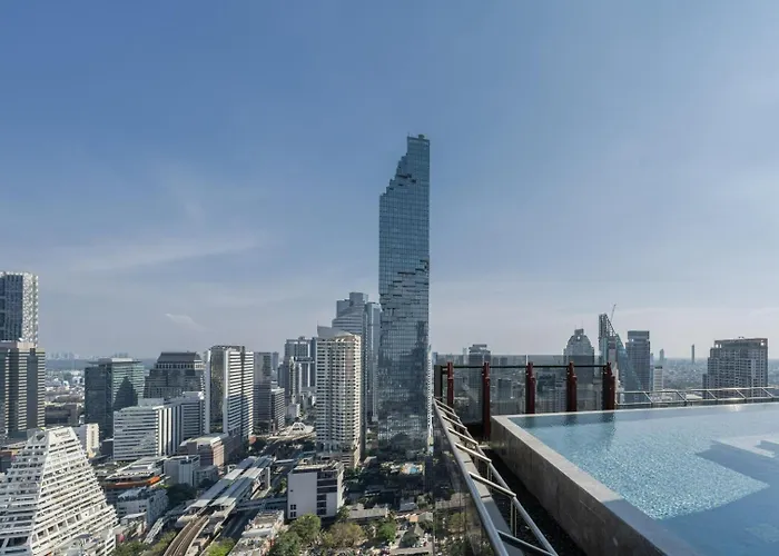 5-minwalkbts Pool-view 35th Fl Privatejacuzzi * Бангкок