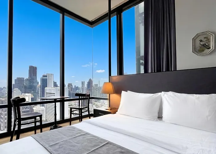 5-minwalkbts Pool-view 35th Fl Privatejacuzzi Апартаменты *