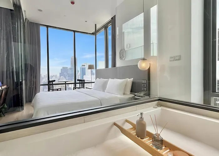 5-minwalkbts Pool-view 35th Fl Privatejacuzzi Lejlighed *